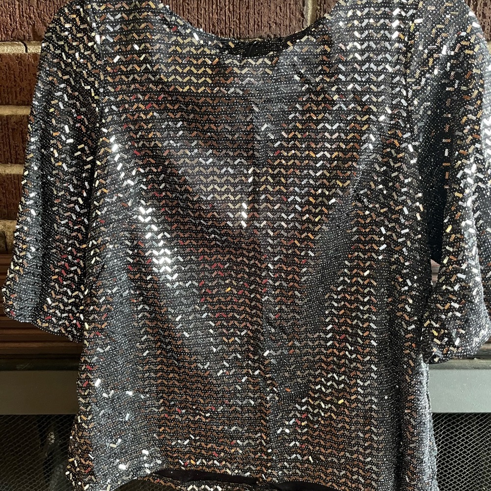 Sparkly short sleeved top- purchased in France
